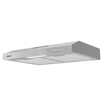 Ciarra Hotte Intégrée 60cm avec LED Eclairage Inox CBCS6903D